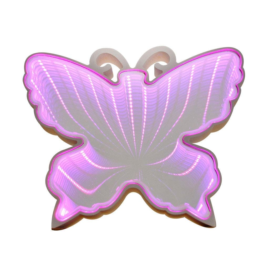 3D LED Light Up Butterfly Table Top Showpiece - Pink - EZ Life