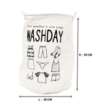 Washday (Beige) Laundry Basket