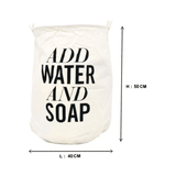 Add Water & Soap (Beige) Laundry Basket
