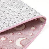 Luminous Crescent Moon Glow In Dark Floor + Math Mat (L-80 x W-50 cms)