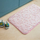 Luminous Crescent Moon Glow In Dark Floor + Math Mat (L-80 x W-50 cms)