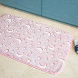Luminous Crescent Moon Glow In Dark Floor + Math Mat (L-80 x W-50 cms)