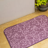 Elegance 2-Tone Hazel Floor + Bath Mat - Pheonix Tail (L-80 x W-50 cms)