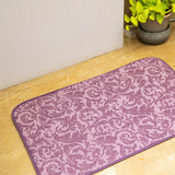 Elegance 2-Tone Hazel Floor + Bath Mat - Pheonix Tail (L-80 x W-50 cms)
