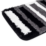 Elegance Simple Life Brown Tri-Color Floor + Bath Mat (L-60 x W-40 cms)