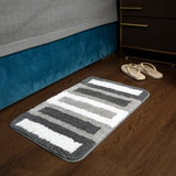Elegance Simple Life Fawn Tri-Color Floor + Bath Mat (L-60 x W-40 cms)
