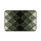 Elegance Pearl Greens Yarn Floor + Bath Mat (L-60 x W-40 cms)