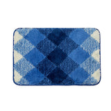 Elegance Pearl Blues Yarn Floor + Bath Mat (L-60 x W-40 cms)