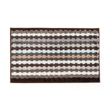 Elegance Microfibre Browns Stripes Floor + Bath Mat (L-80 x W-50 cms)