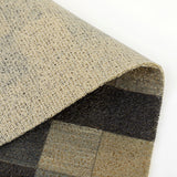 Elegance Microfibre Multicolor Squares Grid Floor + Bath Mat (L-58 x W-38 cms)
