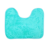 Luxe Cashmere Aquamarine 3 Piece Bathroom Mats Set (L-80 x W-50 cms)