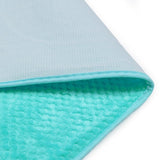 Luxe Cashmere Aquamarine 3 Piece Bathroom Mats Set (L-80 x W-50 cms)