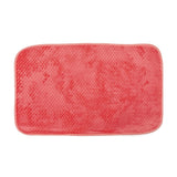 Luxe Cashmere Coral Pink 3 Piece Bathroom Mats Set (L-80 x W-50 cms)