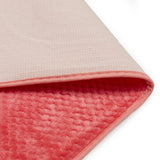 Luxe Cashmere Coral Pink 3 Piece Bathroom Mats Set (L-80 x W-50 cms)
