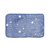 Luminous Luxe Glow In Dark Stars 3 Piece Bathroom Mats Set (L-80 x W-50 cms) - Blue