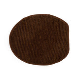 Luxe Chanille Shorthair 3 Piece Bathroom Mats Set (L-80 x W-50 cms) - Brown