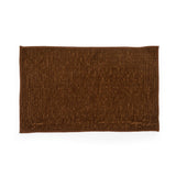 Luxe Chanille Shorthair 3 Piece Bathroom Mats Set (L-80 x W-50 cms) - Brown
