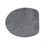 Luxe Gray Snow Fleece 3 Piece Bathroom Mats Set (L-80 x W-50 cms)