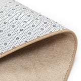 Luxe Beige Snow Fleece 3 Piece Bathroom Mats Set (L-80 x W-50 cms)