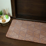 Luminous Beige Triangles Glow In Dark Floor + Math Mat (L-80 x W-50 cms)