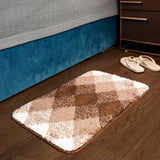 Elegance Pearl Browns Yarn Floor + Bath Mat (L-60 x W-40 cms)