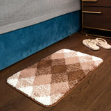 Elegance Pearl Browns Yarn Floor + Bath Mat (L-60 x W-40 cms)