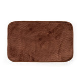 Luxe Cashmere Brown 3 Piece Bathroom Mats Set (L-80 x W-50 cms)