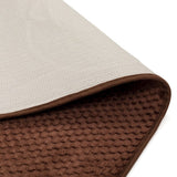 Luxe Cashmere Brown 3 Piece Bathroom Mats Set (L-80 x W-50 cms)