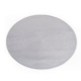 Baroque Silver Concentrics Round 6 Table Mats Set