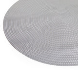 Baroque Silver Concentrics Round 6 Table Mats Set