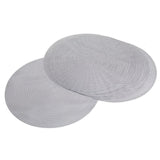 Baroque Silver Concentrics Round 6 Table Mats Set