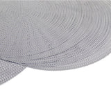 Baroque Silver Concentrics Round 6 Table Mats Set