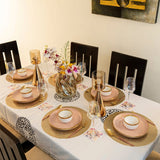 Baroque Golden Elance Round 6 Table Mats Set