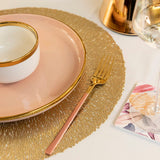 Baroque Golden Elance Round 6 Table Mats Set
