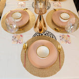 Baroque Golden Elance Round 6 Table Mats Set