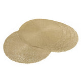 Baroque Golden Elance Round 6 Table Mats Set
