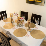 Baroque Golden Elance Round 6 Table Mats Set