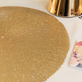 Baroque Golden Elance Round 6 Table Mats Set