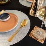 Baroque Silver Nine Round 6 Table Mats Set