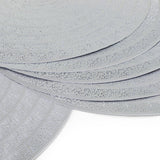 Baroque Silver Nine Round 6 Table Mats Set