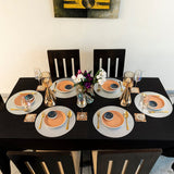 Baroque Silver Nine Round 6 Table Mats Set