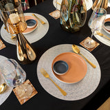 Baroque Silver Nine Round 6 Table Mats Set