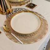 Baroque Interweave Nebula Round 6 Table Mats Set