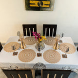 Baroque Interweave Nebula Round 6 Table Mats Set
