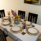 Baroque Interweave Nebula Round 6 Table Mats Set
