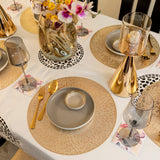 Baroque Golden Galaxy Round 6 Table Mats Set
