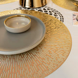 Baroque Golden Galaxy Round 6 Table Mats Set