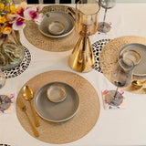 Baroque Golden Galaxy Round 6 Table Mats Set