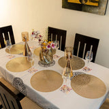 Baroque Golden Galaxy Round 6 Table Mats Set