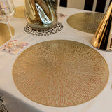 Baroque Golden Galaxy Round 6 Table Mats Set
